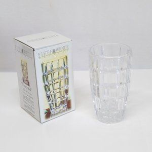 Fifth Avenue Crystal Emerald 7" Vase #302901-GB Sparkling Lead Crystal Clear NIB